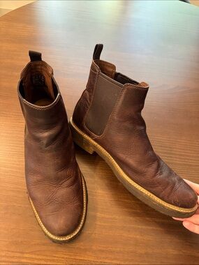 Clarks Men's Brown Leather Chelsea Boots